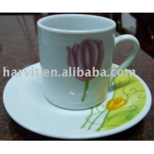 80CC ceramic wholesale tea cup and saucer